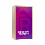 Coffret en bois double pour vin fabrication UE et couvercle coulissant couleur bois