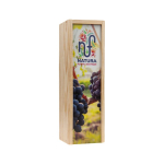 Coffret en bois double pour vin fabrication UE et couvercle coulissant