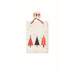 Petit sac cadeau en papier sur le thème de Noël couleur blanc cinquième vue