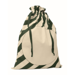 Grand sac cadeau de Noël avec fermeture à cordons 50 x 70 cm couleur vert