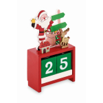 Calendrier de bureau festif avec décompte jusqu’à Noël couleur multicolore