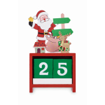 Calendrier de bureau festif avec décompte jusqu’à Noël couleur multicolore troisième vue