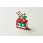 Calendrier de bureau festif avec décompte jusqu’à Noël couleur multicolore vue photographique