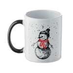 Tasse en céramique avec motif de Noël et anse assortie 300 ml couleur multicolore