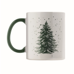 Tasse en céramique avec motif de Noël et anse assortie 300 ml quatrième vue