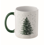 Tasse en céramique avec motif de Noël et anse assortie 300 ml
