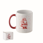 Tasse en céramique avec motif de Noël et anse assortie 300 ml