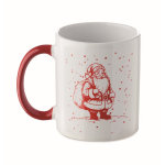 Tasse en céramique avec motif de Noël et anse assortie 300 ml
