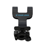 Support en plastique noir pour téléphone spécial vélo couleur noir avec zone d'impression