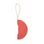 Décoration papier pliable en forme de boule de Noël personnalisable couleur rouge cinquième vue