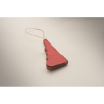 Suspension pliable en papier en forme de sapin de Noël personnalisable couleur rouge troisième vue photographique