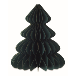 Décoration pliable en papier en forme de sapin de Noël personnalisable couleur vert quatrième vue