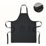 Tablier avec poches avant et ajustable au niveau du cou 240 g/m2 couleur bleu
