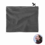 Cache-cou en polaire ajustable, taille unique couleur gris foncé