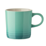 Tasse en céramique avec dégradé de couleurs et intérieur blanc 290 ml couleur turquoise huitième vue