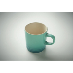 Tasse en céramique avec dégradé de couleurs et intérieur blanc 290 ml couleur turquoise