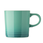 Tasse en céramique avec dégradé de couleurs et intérieur blanc 290 ml couleur turquoise troisième vue
