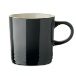 Tasse en céramique avec dégradé de couleurs et intérieur blanc 290 ml couleur gris foncé