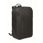 Sac à dos noir pour ordinateur portable en RPET imperméable 16 pouces couleur noir