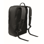 Sac à dos noir pour ordinateur portable en RPET imperméable 16 pouces couleur noir deuxième vue