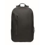 Sac à dos noir pour ordinateur portable en RPET imperméable 16 pouces couleur noir troisième vue