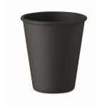 Gobelet réutilisable à simple paroi en maïs 200 ml couleur noir