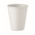 Gobelet réutilisable à simple paroi en maïs 200 ml couleur blanc