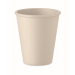 Gobelet réutilisable à simple paroi en maïs 200 ml couleur beige