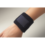 Bracelet de sport en polycoton avec patch personnalisable couleur bleu marine cinquième vue photographique
