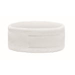 Bandeau de sport avec un patch personnalisable couleur blanc