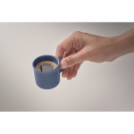 Tasse en céramique spéciale pour espresso personnalisable 40 ml couleur bleu troisième vue photographique
