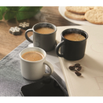 Tasse en céramique spéciale pour espresso personnalisable 40 ml couleur blanc vue d'ambiance