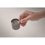 Tasse en céramique spéciale pour espresso personnalisable 40 ml couleur gris foncé troisième vue photographique