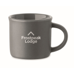 Tasse en céramique spéciale pour espresso personnalisable 40 ml couleur gris foncé vue principale