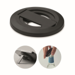 Support magnétique circulaire pour iPhone® avec décapsuleur inclus couleur noir
