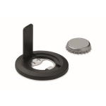 Support magnétique circulaire pour iPhone® avec décapsuleur inclus couleur noir deuxième vue