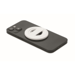 Support magnétique circulaire pour iPhone® avec décapsuleur inclus couleur blanc troisième vue