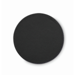 Sous-verre rond en similicuir à personnaliser couleur noir deuxième vue