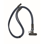Tour de cou pour téléphone portable avec câble de recharge couleur bleu marine