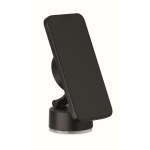 Support magnétique pour téléphone portable avec option de charge couleur noir quatrième vue