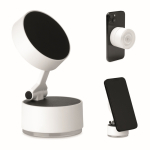 Support magnétique pour téléphone portable avec option de charge couleur blanc