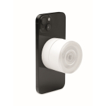 Support magnétique pour téléphone portable avec option de charge couleur blanc sixième vue