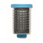 Infuseur à thé en acier inoxydable avec crochet en plastique couleur turquoise quatrième vue