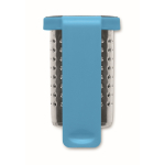 Infuseur à thé en acier inoxydable avec crochet en plastique couleur turquoise cinquième vue