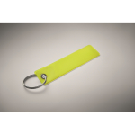 Porte-clés réfléchissant et personnalisable ”Remove before flight” couleur jaune fluorescent deuxième vue photographique