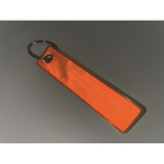 Porte-clés réfléchissant et personnalisable ”Remove before flight” couleur orange fluorescent troisième vue photographique