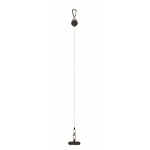 Support rétractable pour téléphone portable ou badge couleur noir deuxième vue