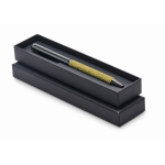 Stylo à bille rotatif fabriqué en matériaux recyclés, encre bleue couleur vert