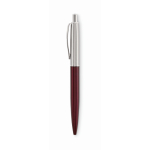 Stylo à bouton-poussoir en acier inoxydable dans un étui, encre bleue couleur bordeaux septième vue