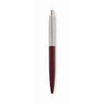 Stylo à bouton-poussoir en acier inoxydable dans un étui, encre bleue couleur bordeaux huitième vue